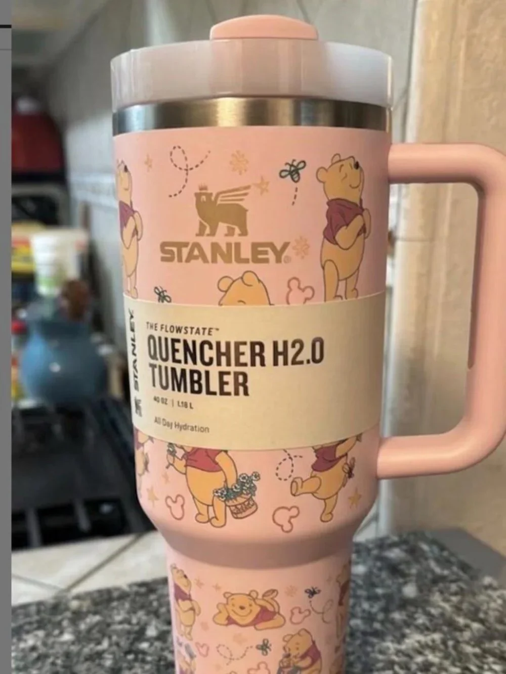 Winnie the Pooh 40oz Tumbler Cup | Cute Stanley - Picture 1 of 3